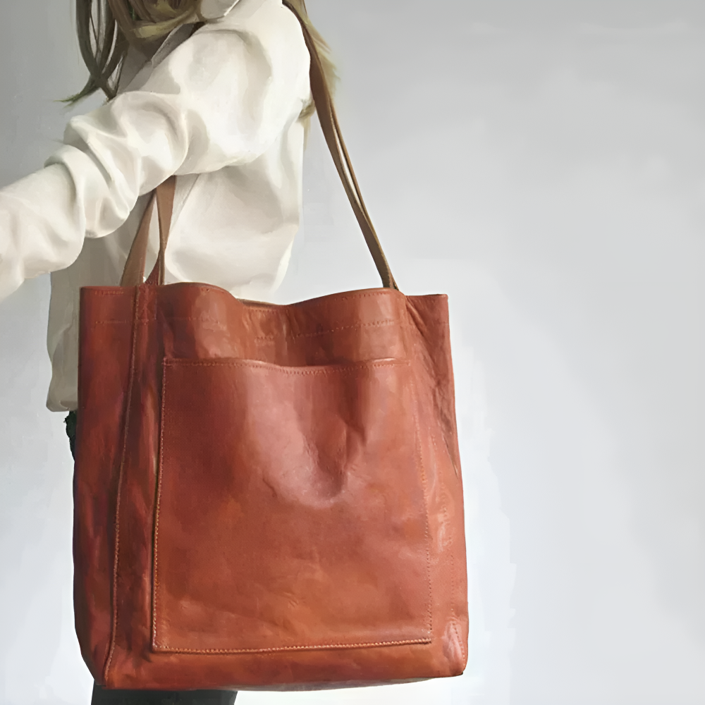 Lorena Modern Chic Leather Tote - view 2