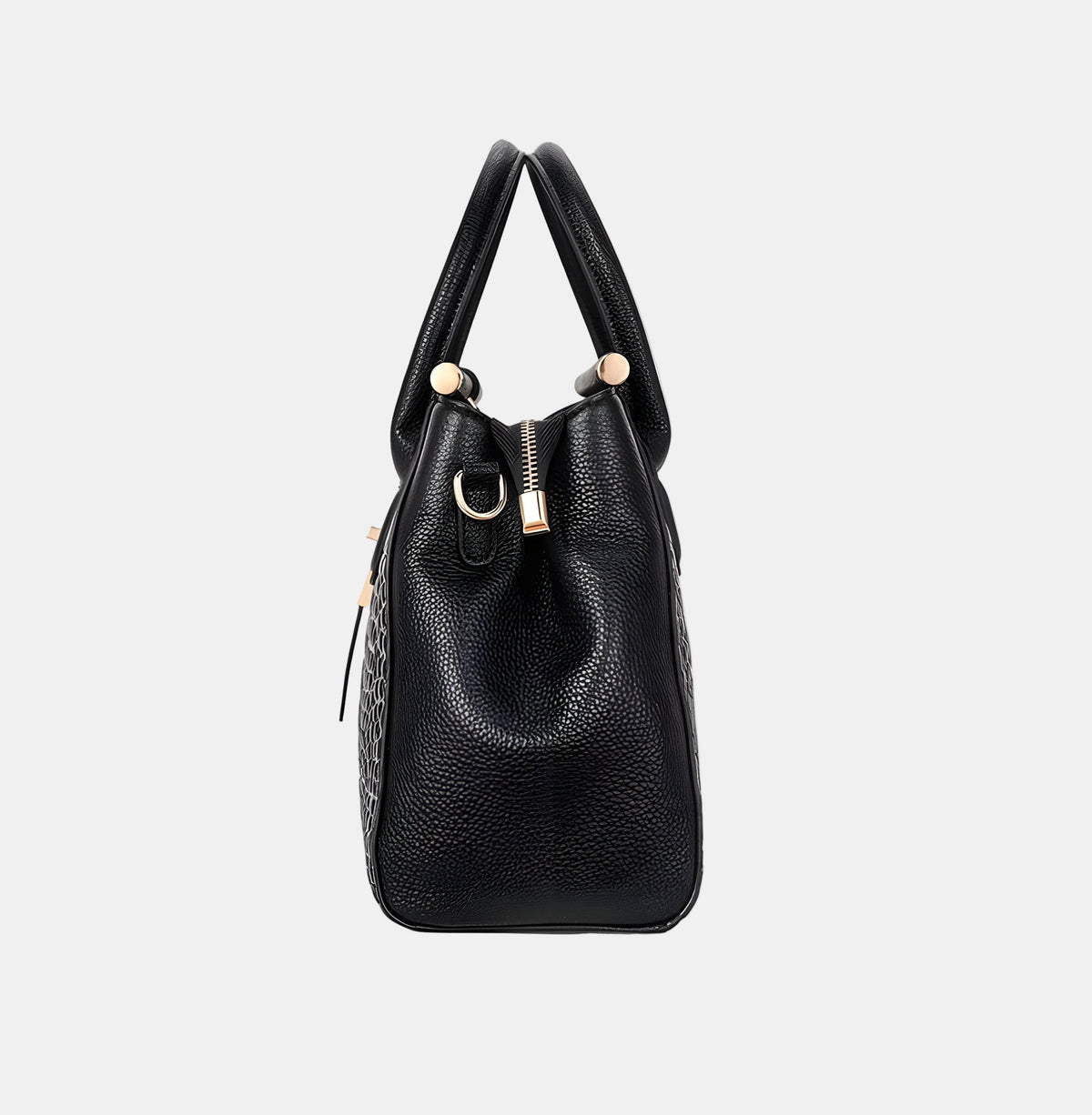 Evelina Croc-Embossed Handbag - view 5